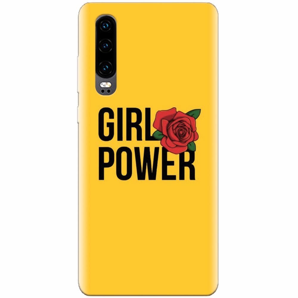 Husa silicon pentru Huawei P30, Girl Power