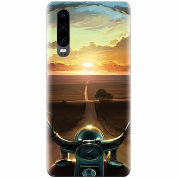 Husa silicon pentru Huawei P30, Country Road Husa silicon pentru Huawei P30, Country Road