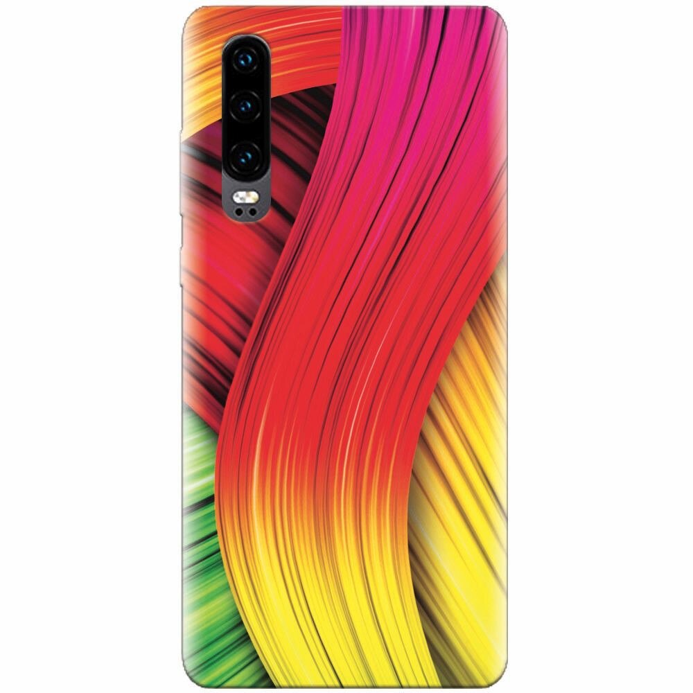Husa silicon pentru Huawei P30, Colorful Abstract
