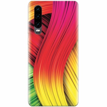 Husa silicon pentru Huawei P30, Colorful Abstract Husa silicon pentru Huawei P30, Colorful Abstract