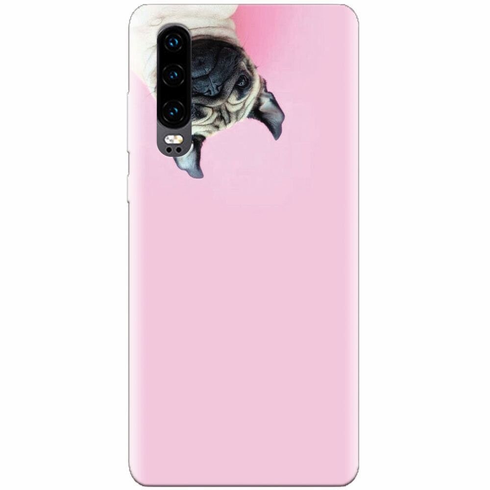 Husa silicon pentru Huawei P30, Dog And Pink