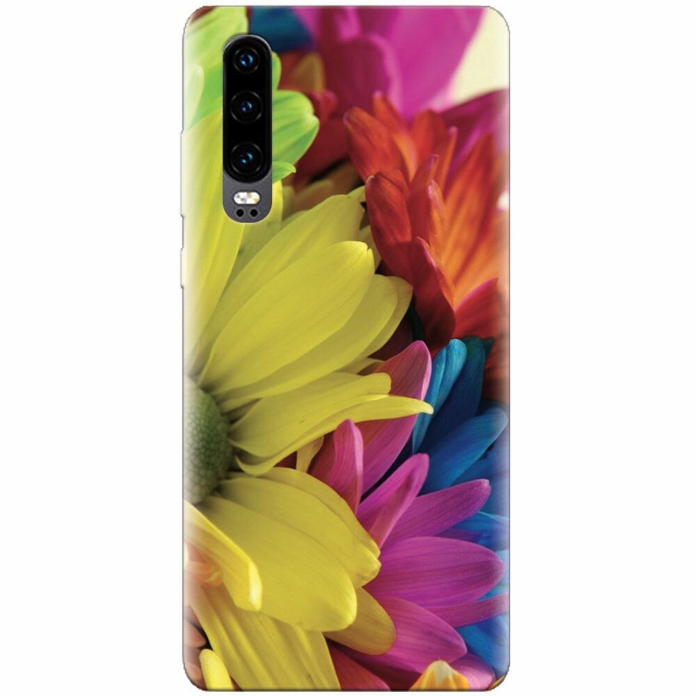 Husa silicon pentru Huawei P30, Flower