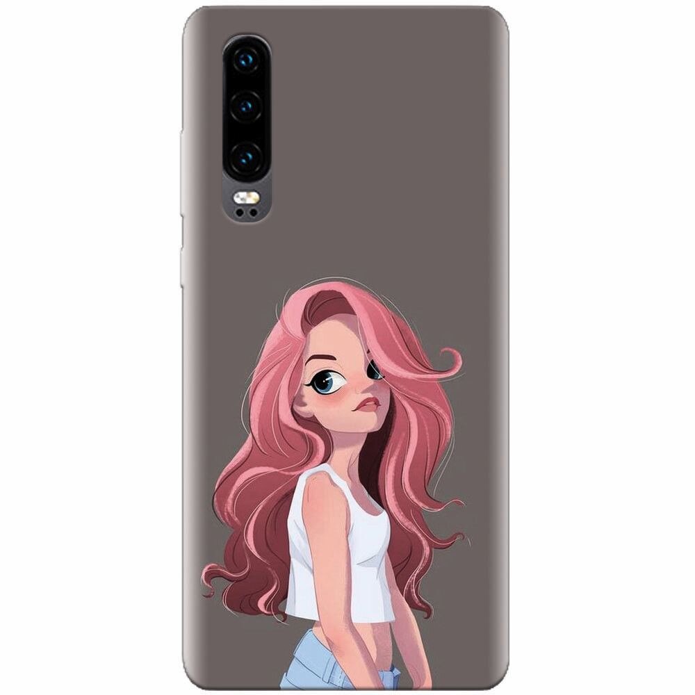 Husa silicon pentru Huawei P30, Cute Girl