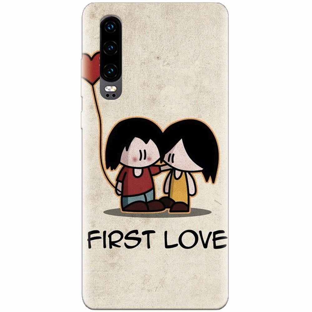 Husa silicon pentru Huawei P30, First Love Great Lock Screen