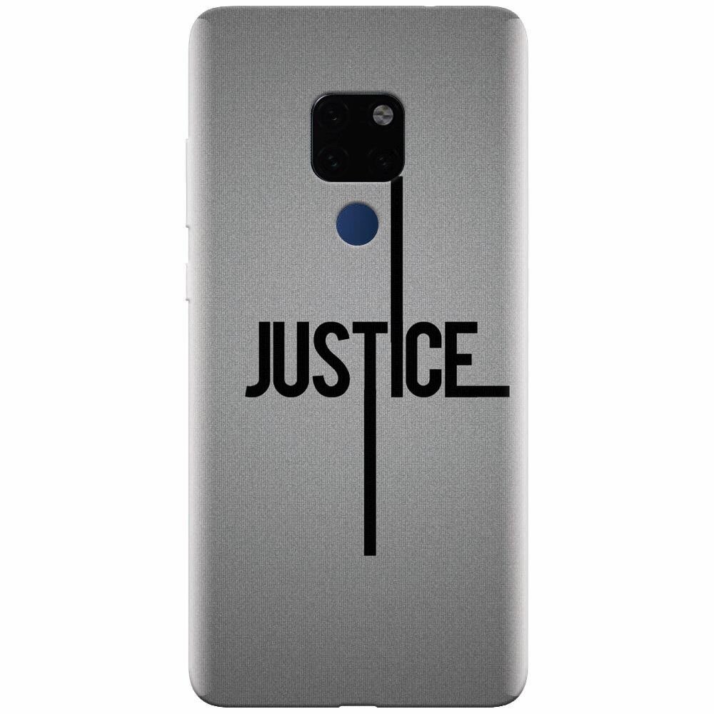 Husa silicon pentru Huawei Mate 20, Amir Justice Minimalistic Nubheebuccus Text