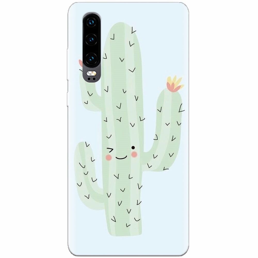 Husa silicon pentru Huawei P30, Cactus