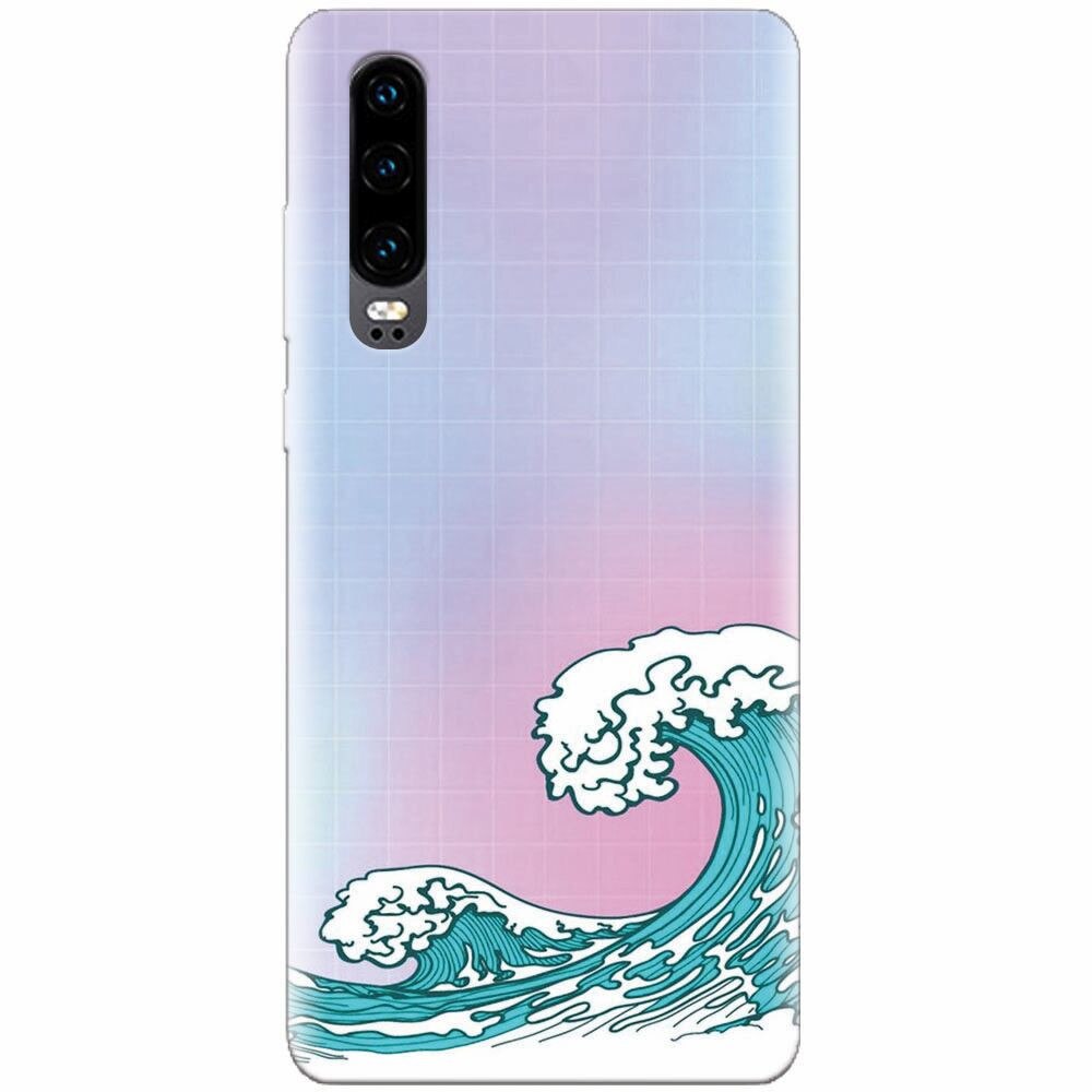 Husa silicon pentru Huawei P30, Waves