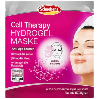 Masca de fata Cell Therapy Hydrogel Schaebens anti-imbatranire, activeaza celulele, potrivit pentru toate tipurile de piele, cu AHA acizi de fructe Masca de fata Cell Therapy Hydrogel Schaebens anti-imbatranire, activeaza celulele, potrivit pentru toate tipurile de piele, cu AHA acizi de fructe