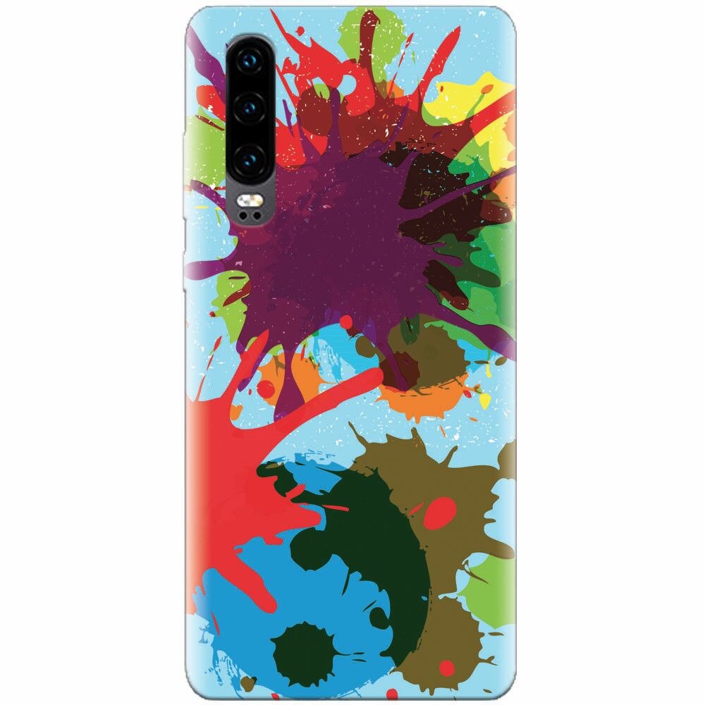 Husa silicon pentru Huawei P30, Holi Splash