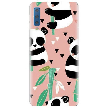 Husa silicon pentru Samsung Galaxy A7 2018, Baby Panda 001 Husa silicon pentru Samsung Galaxy A7 2018, Baby Panda 001
