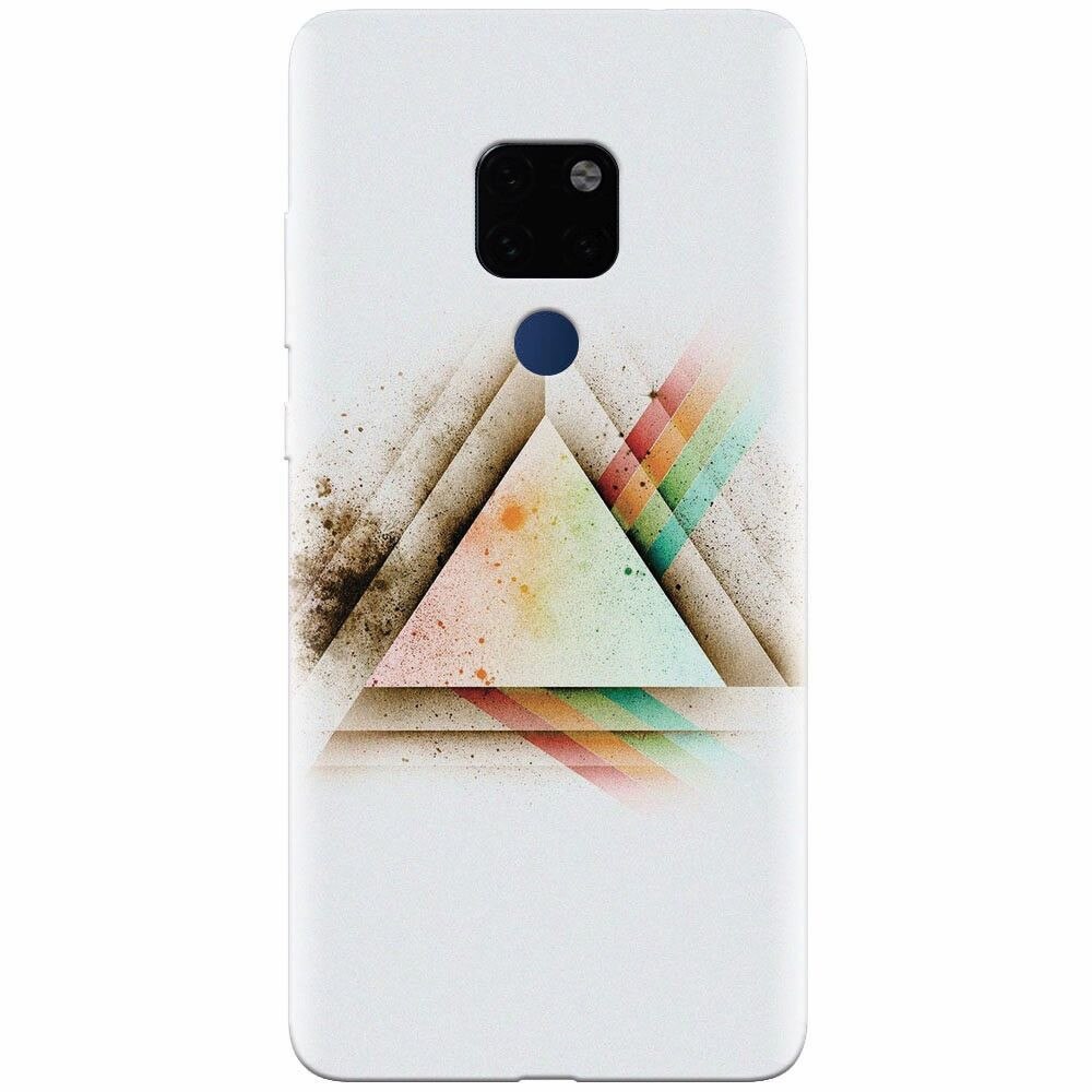 Husa silicon pentru Huawei Mate 20, Abstract Grunge Light Triangle
