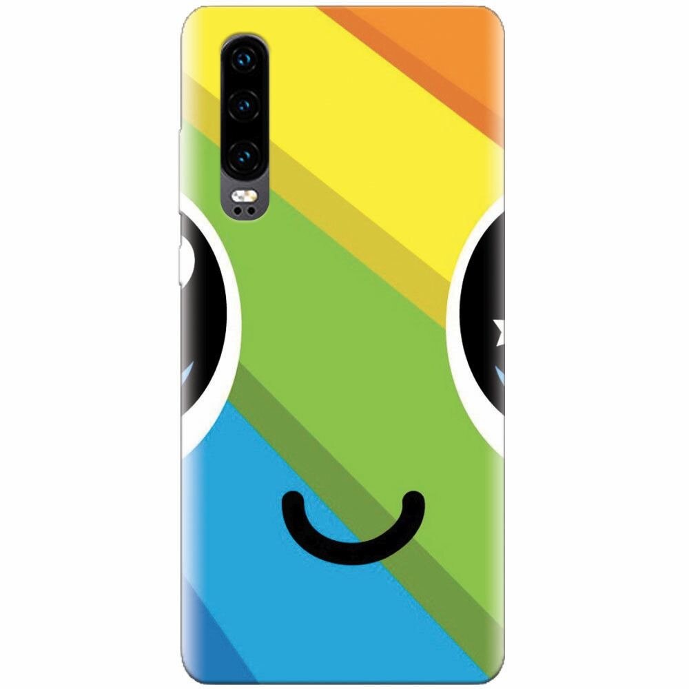 Husa silicon pentru Huawei P30, Happy Face