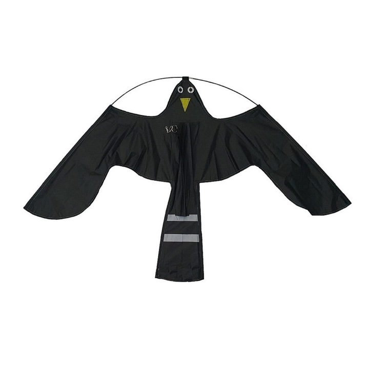 Zmeu Soim Negru 1,40 m - Impotriva Pasarilor, Anti Porumbei, Ciori, Grauri, Vrabii, Pescarusi, Cormorani