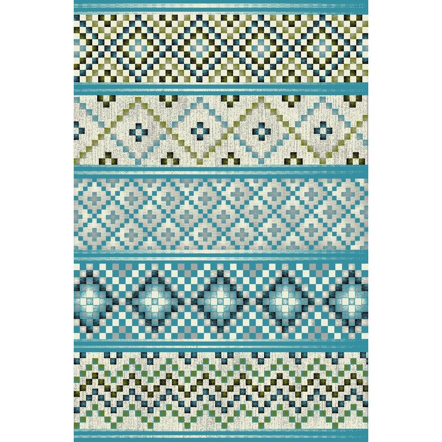 Covor Modern, Kolibri Ethnic Albastru 11393, 160x230 cm, 2300 gr/mp