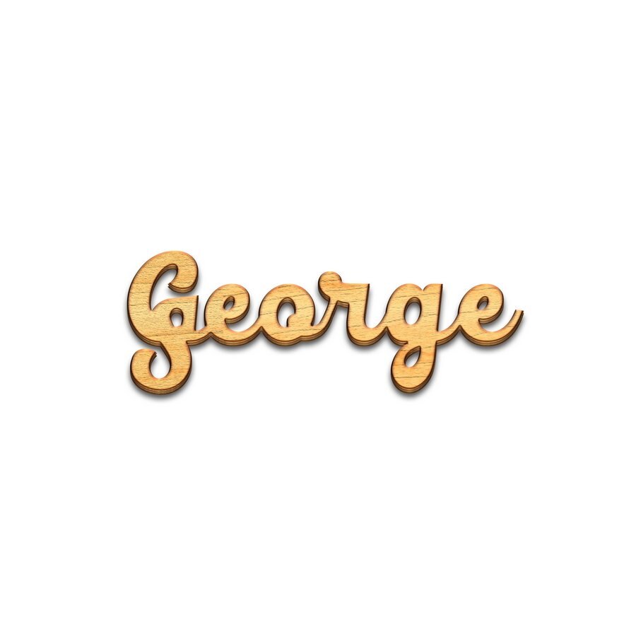 Decor nume George 20 cm inaltime