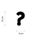 Decor caracter "?" 15 cm inaltime
