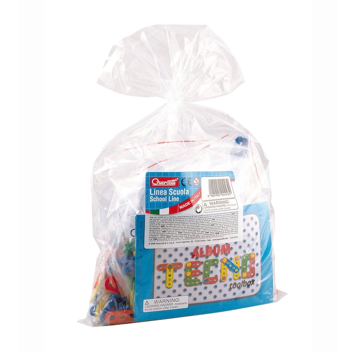 Quercetti techno építőjáték, 320 darabos