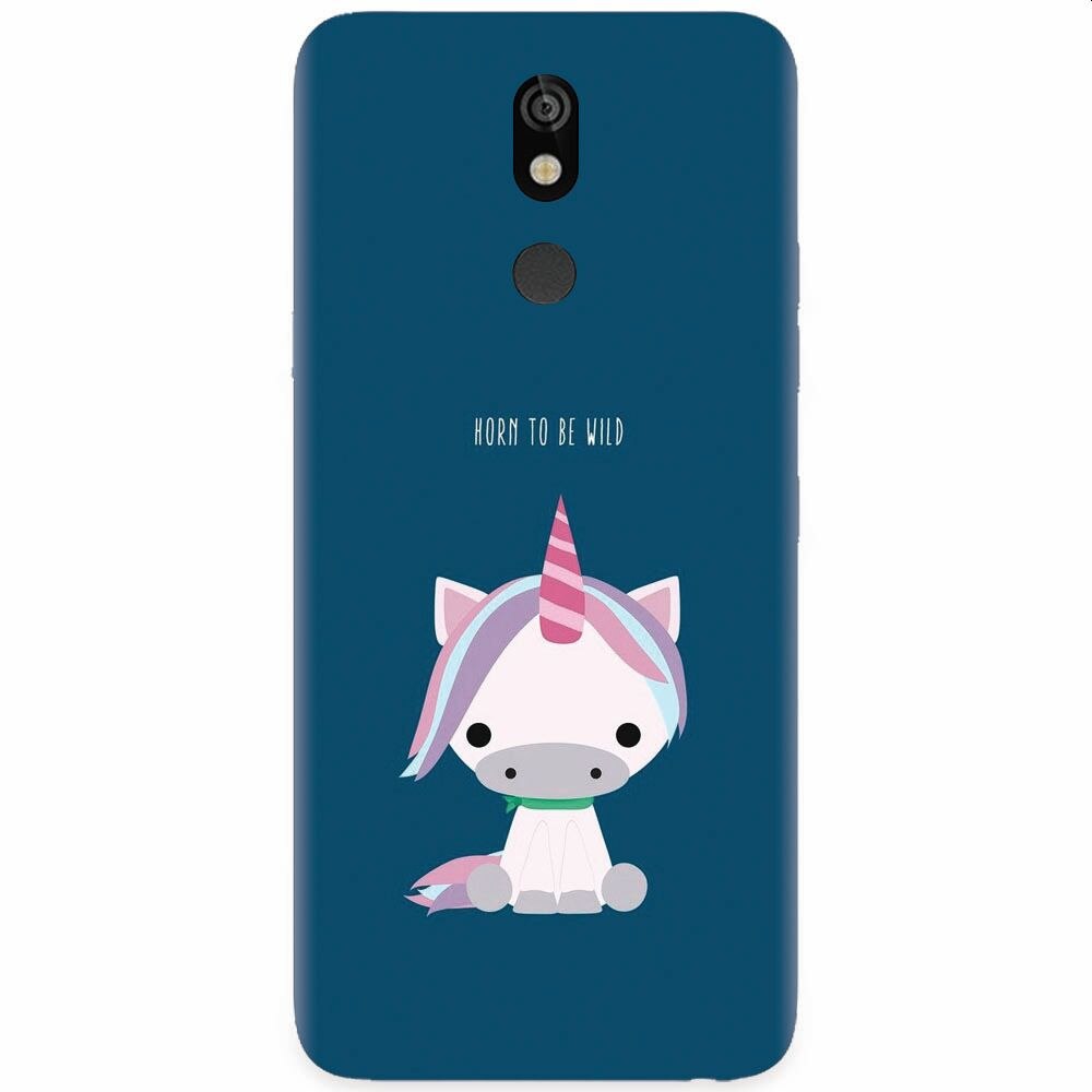 Husa silicon pentru LG K40, Horn To Be Wild Cute Unicorn
