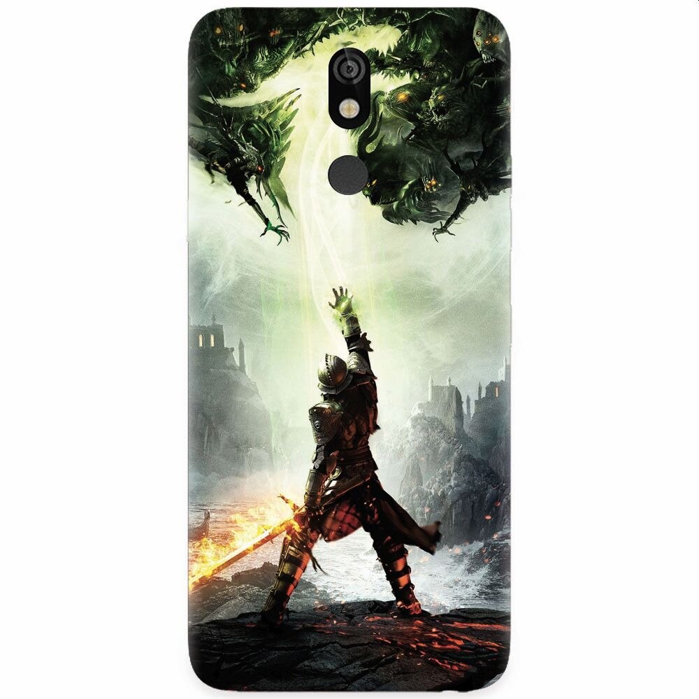 Husa silicon pentru LG K40, Green Dragon