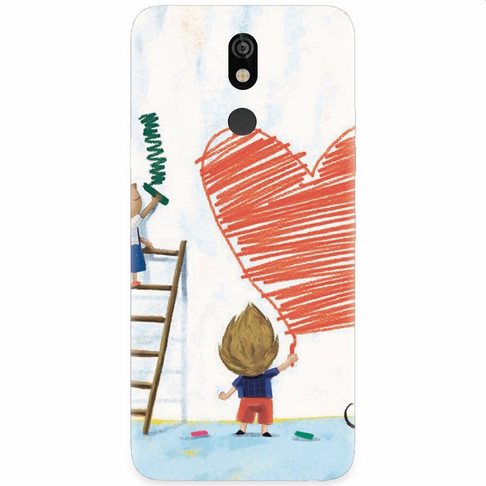 Husa silicon pentru LG K40, I Love You Creatures