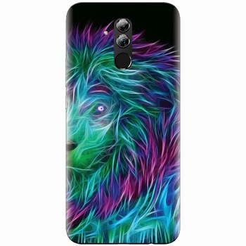 Husa silicon pentru Huawei Mate 20 Lite, Abstract Lion 002 Husa silicon pentru Huawei Mate 20 Lite, Abstract Lion 002
