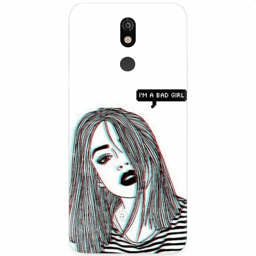 Husa silicon pentru LG K40, Im A Bad Girl