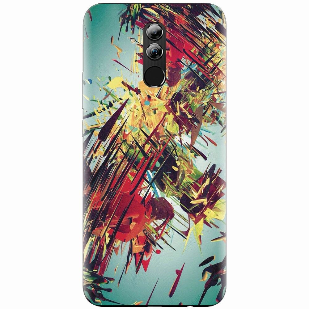 Husa silicon pentru Huawei Mate 20 Lite, Complex Abstract Colorful 3D Drawing