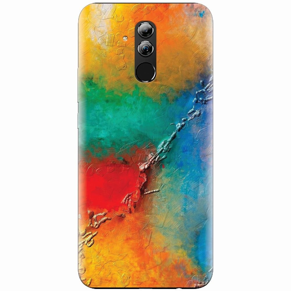 Husa silicon pentru Huawei Mate 20 Lite, Colorful Wall Paint Texture