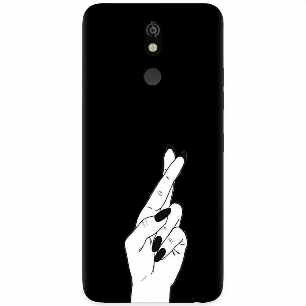 Husa silicon pentru LG K40, Finger Cross
