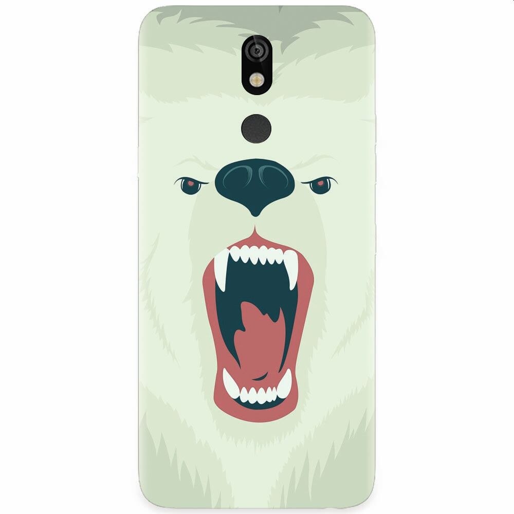 Husa silicon pentru LG K40, Fierce Polar Bear Winter