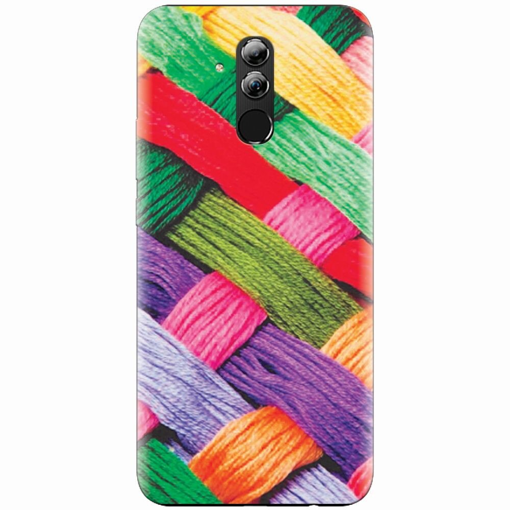 Husa silicon pentru Huawei Mate 20 Lite, Colorful Woolen Art