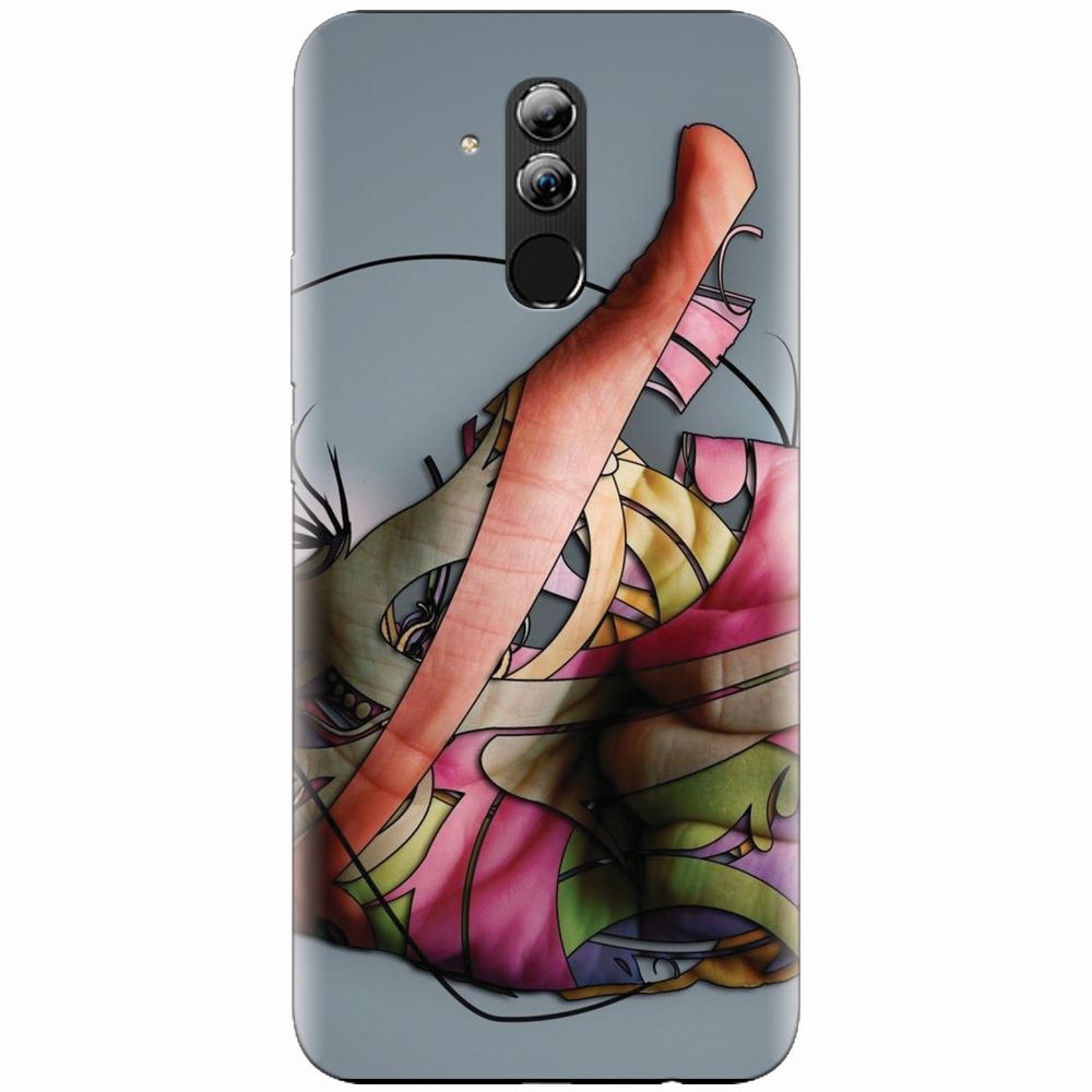 Husa silicon pentru Huawei Mate 20 Lite, Abstract Minimalistic Hands