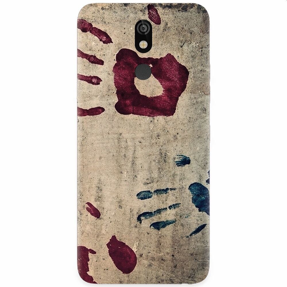 Husa silicon pentru LG K40, Handprints