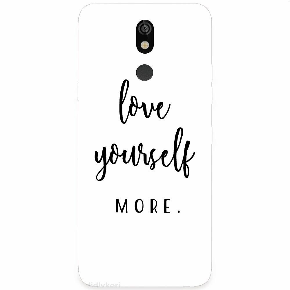 Husa silicon pentru LG K40, Love Yourself More