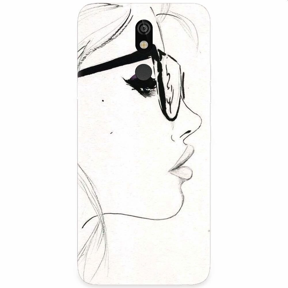 Husa silicon pentru LG K40, Girl Face