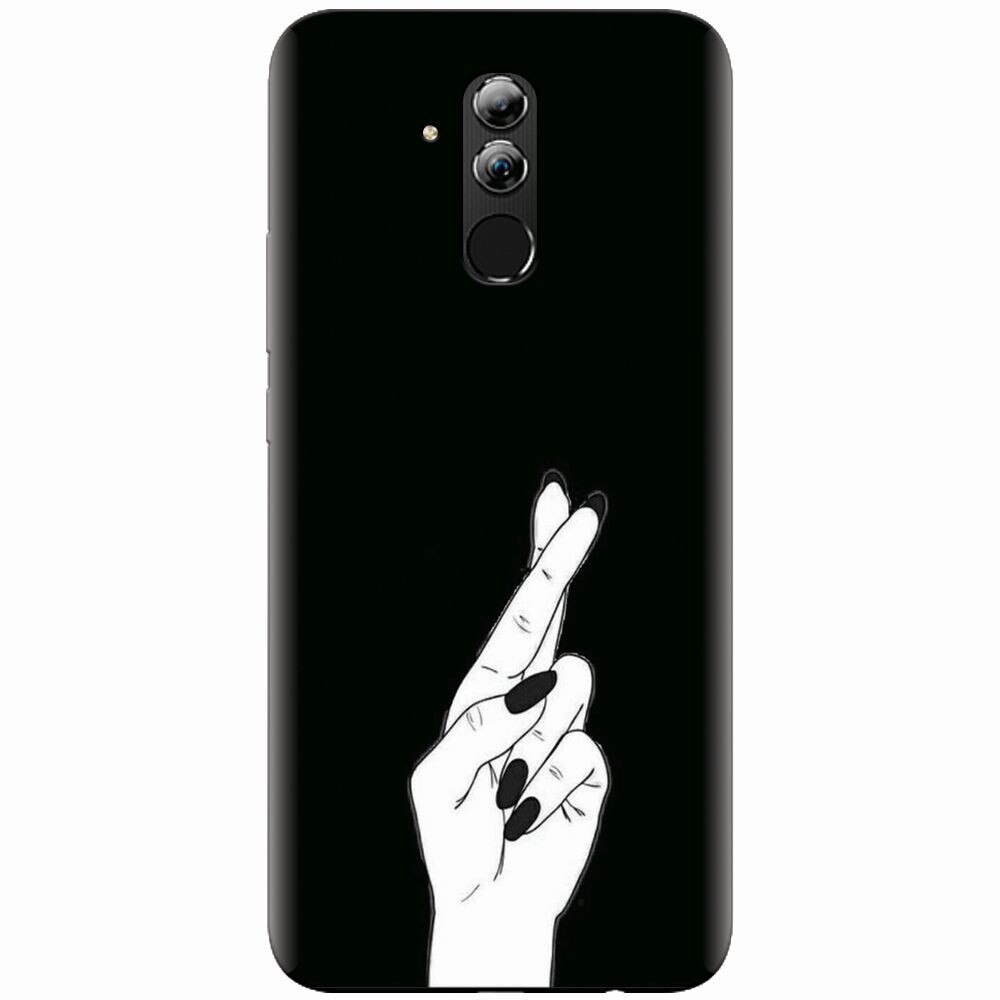 Husa silicon pentru Huawei Mate 20 Lite, Finger Cross