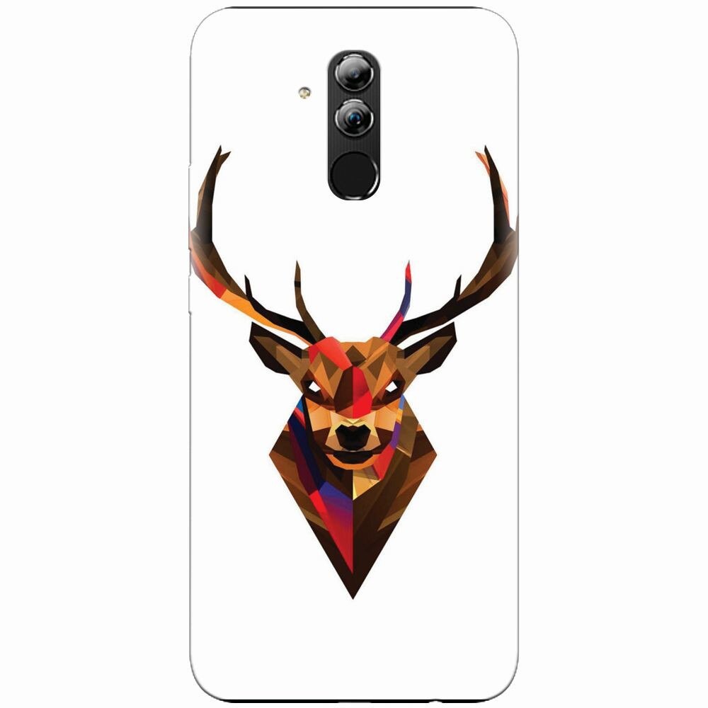 Husa silicon pentru Huawei Mate 20 Lite, Geometric Tibetan Antelope
