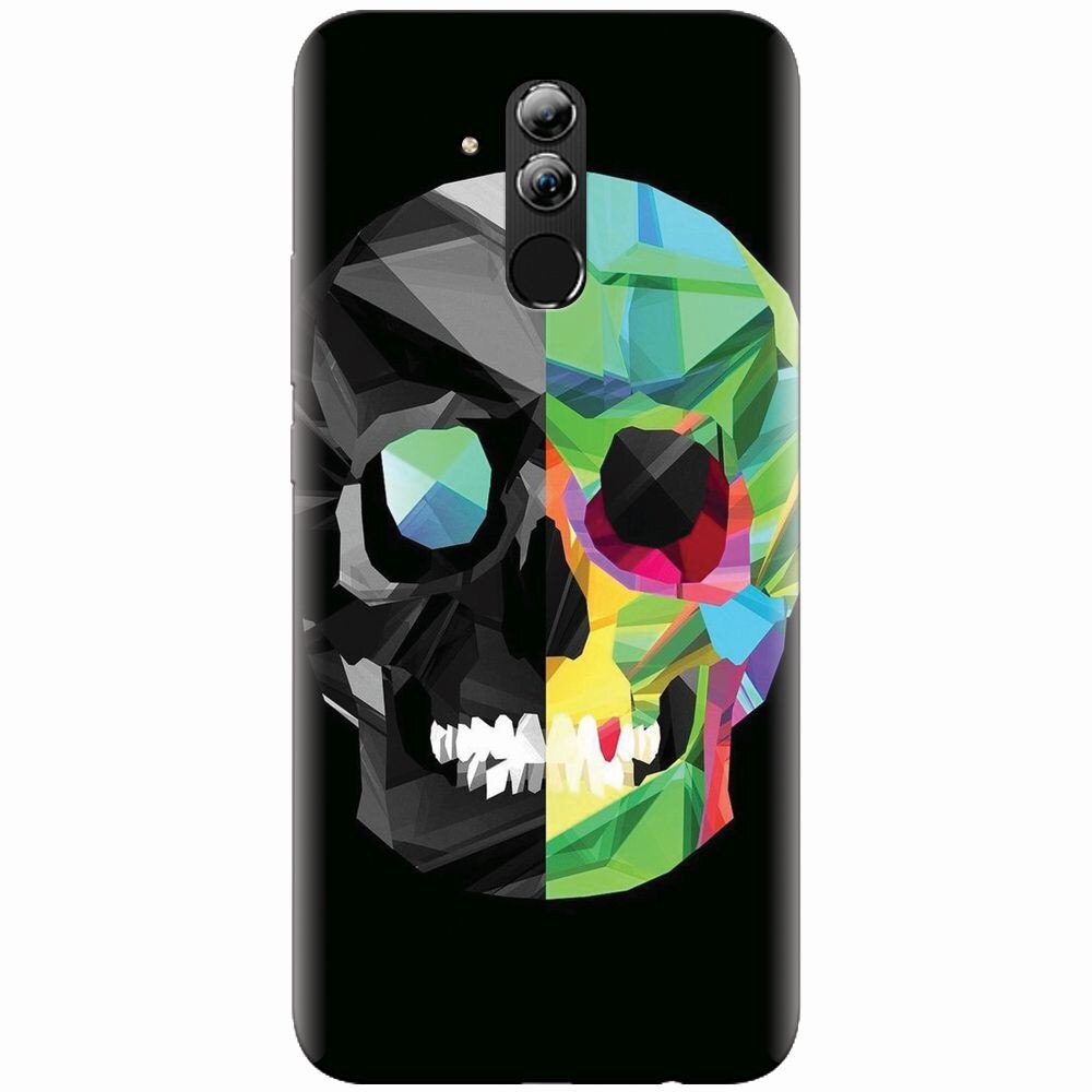 Husa silicon pentru Huawei Mate 20 Lite, Colorful Skull