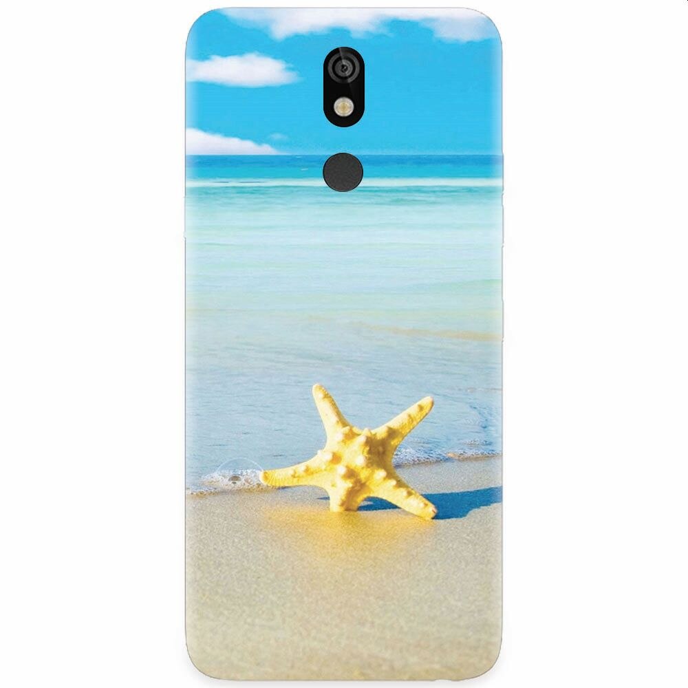 Husa silicon pentru LG K40, Starfish Beach