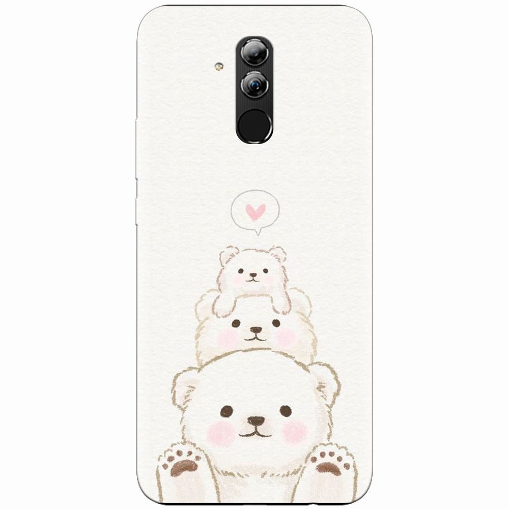 Husa silicon pentru Huawei Mate 20 Lite, Family Bear