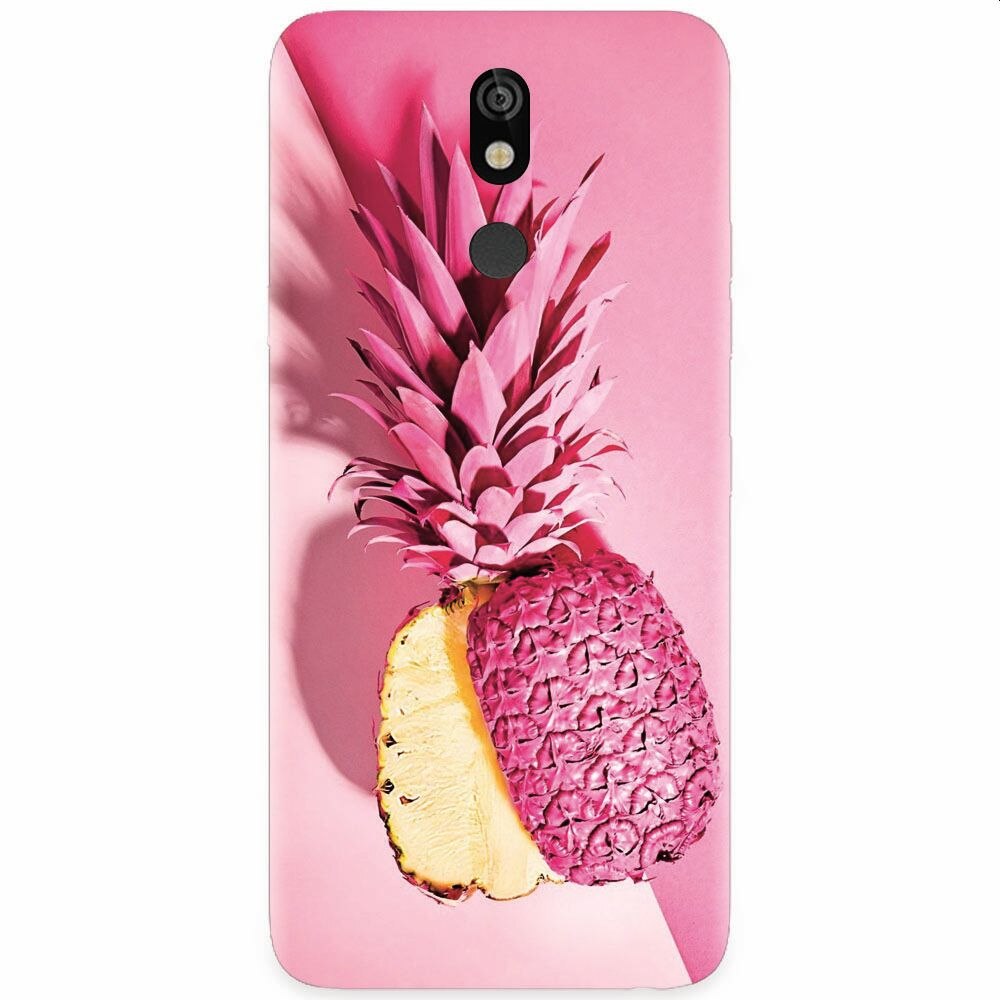 Husa silicon pentru LG K40, Pink Pineapple