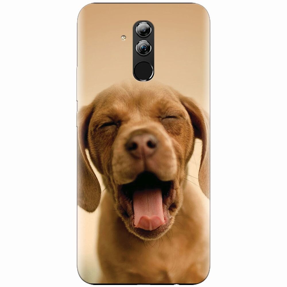 Husa silicon pentru Huawei Mate 20 Lite, Cute Yawning Puppy