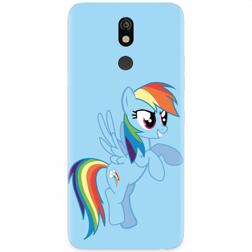 Husa silicon pentru LG K40, Rainbow Dash
