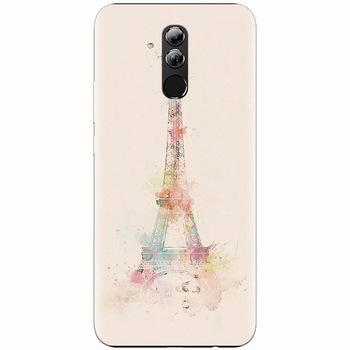 Husa silicon pentru Huawei Mate 20 Lite, Eiffel Tower 001 Husa silicon pentru Huawei Mate 20 Lite, Eiffel Tower 001