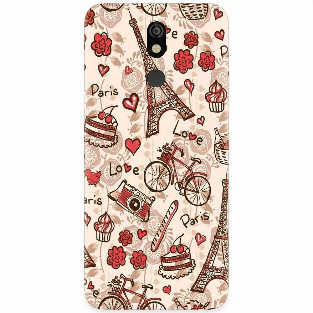 Husa silicon pentru LG K40, Paris Love