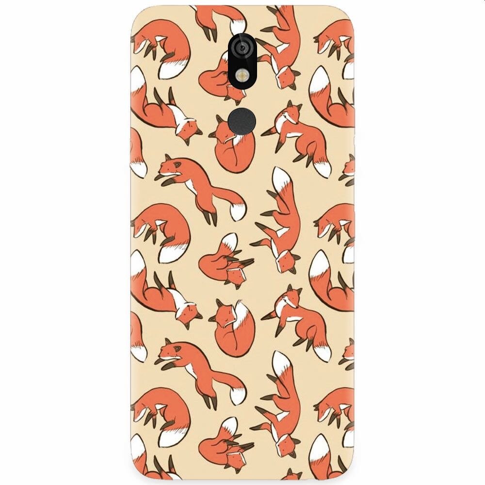 Husa silicon pentru LG K40, Red Foxes