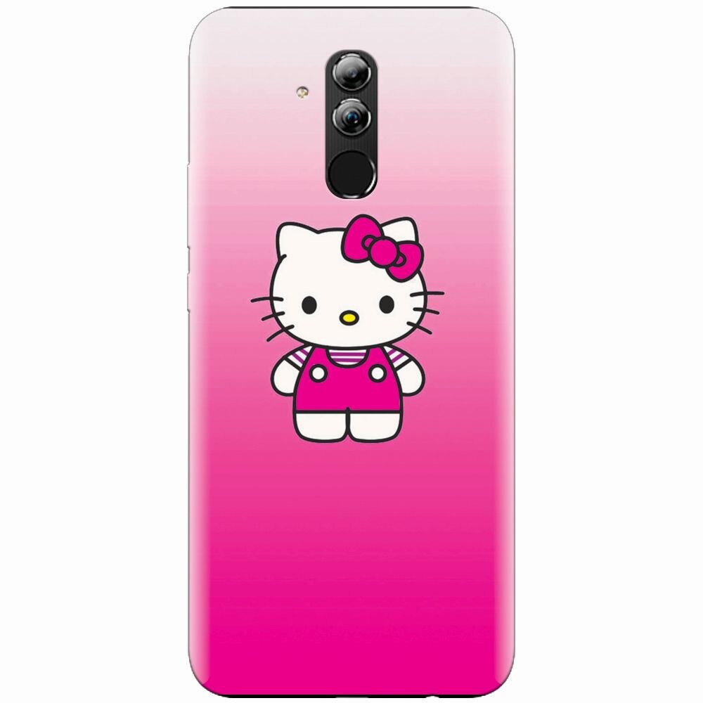 Husa silicon pentru Huawei Mate 20 Lite, Cute Pink Catty