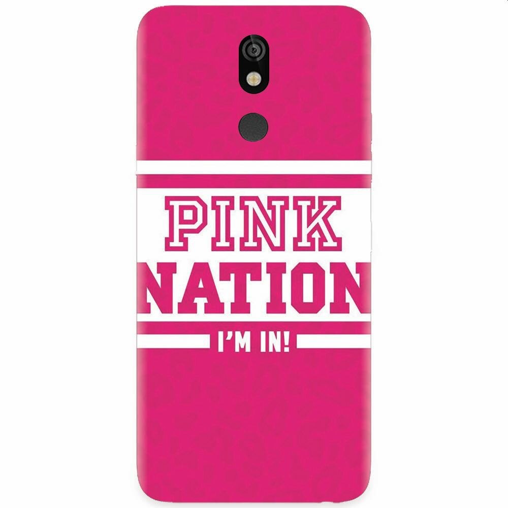 Husa silicon pentru LG K40, Pink Nation