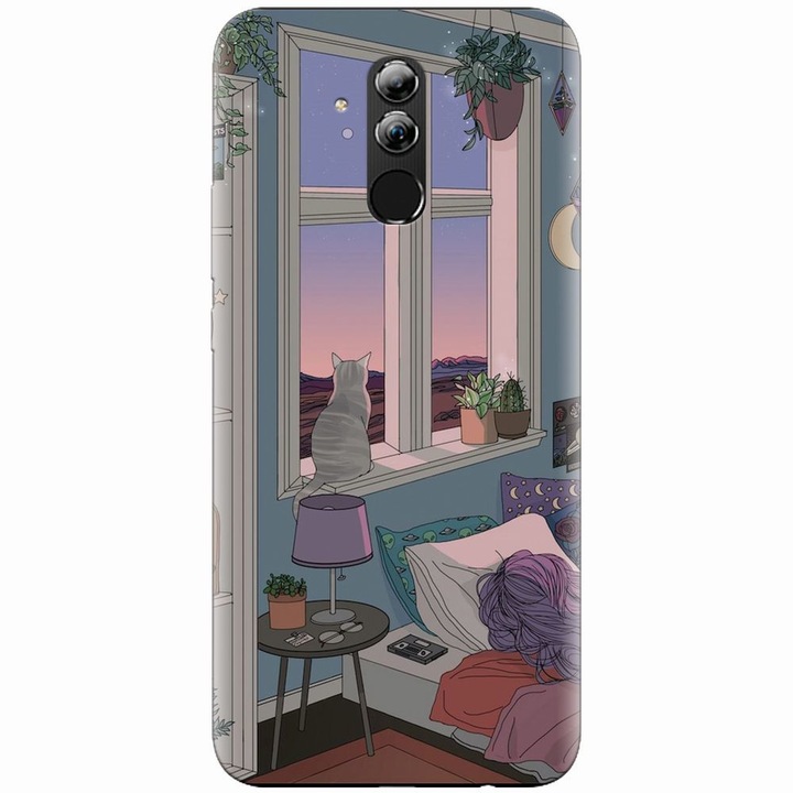 Силиконов кейс за Huawei Mate 20 Lite, Girl Room