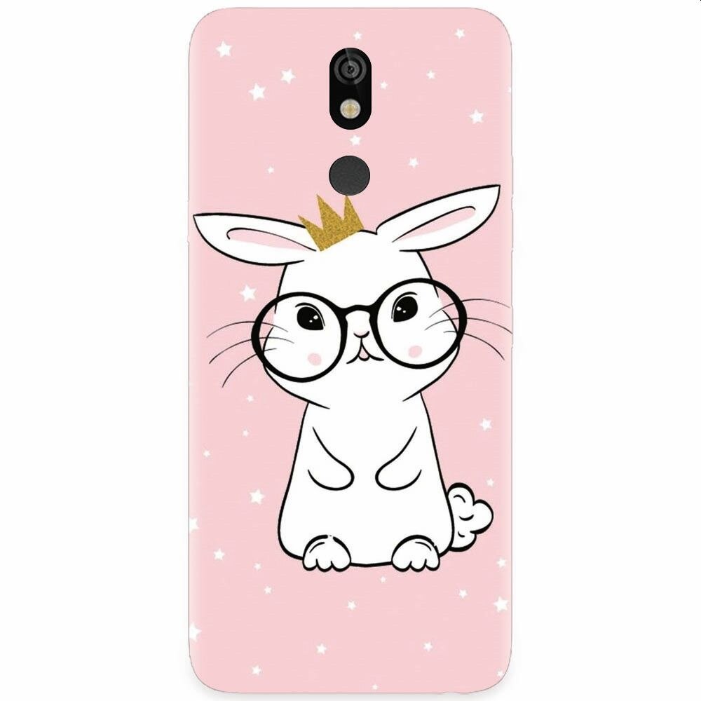 Husa silicon pentru LG K40, Cute Rabbit